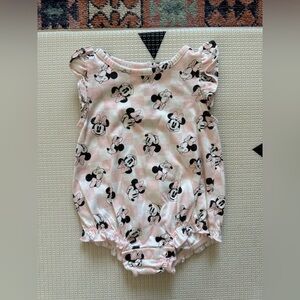 Jumping Beans|Disney Minnie Mouse Pastel Pink Bodysuit with ruffles•••3 months